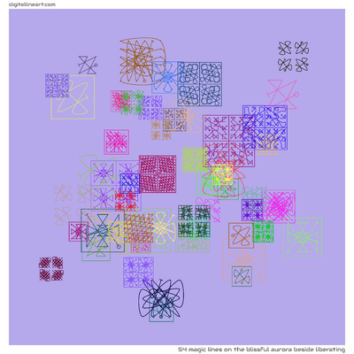 The Blissful Aurora beside Liberating — 54 magic lines
