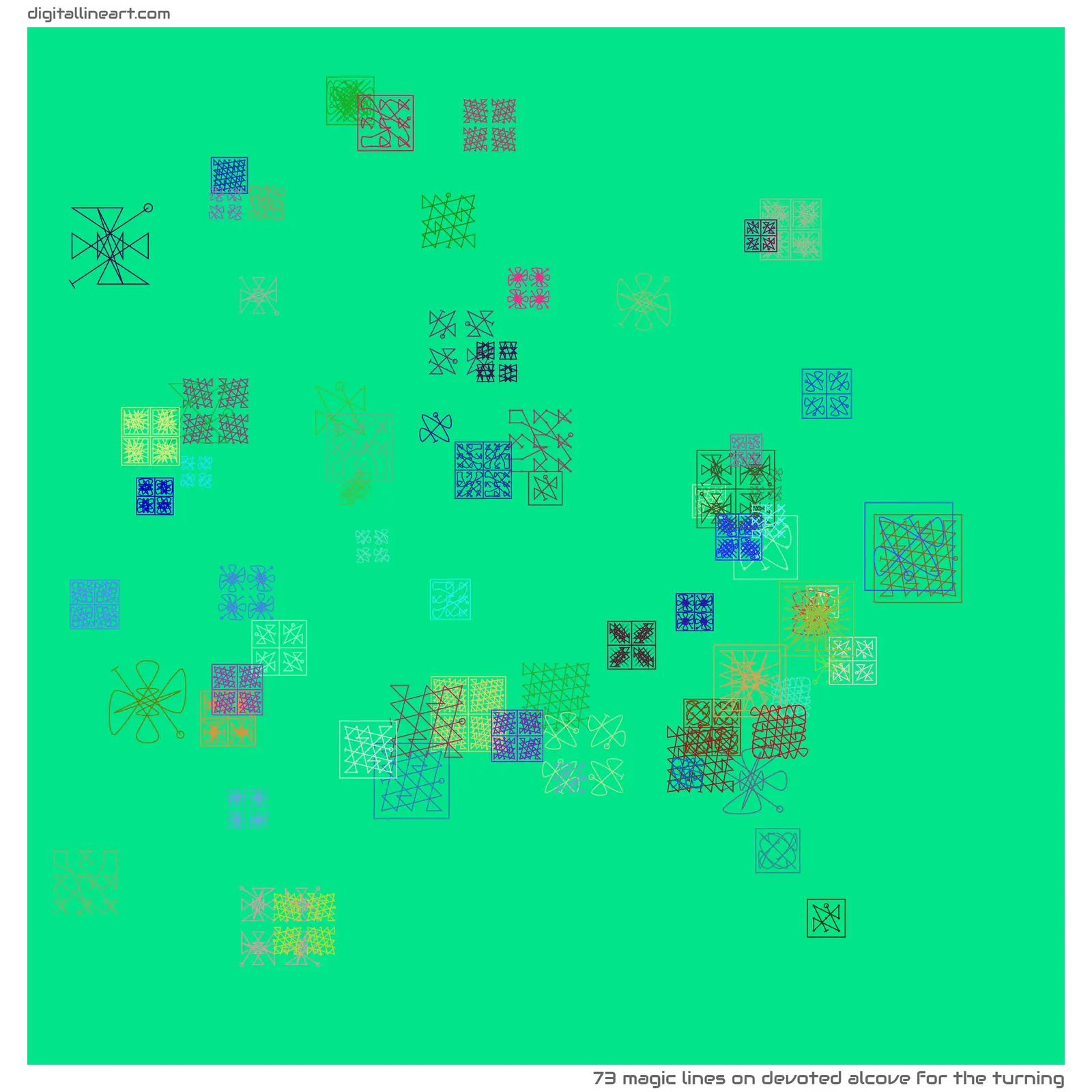 Devoted Alcove for the Turning — 73 magic lines