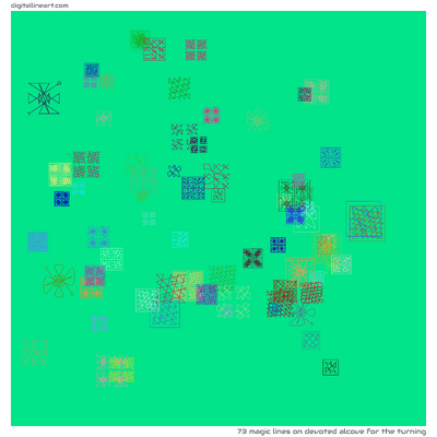 Devoted Alcove for the Turning — 73 magic lines