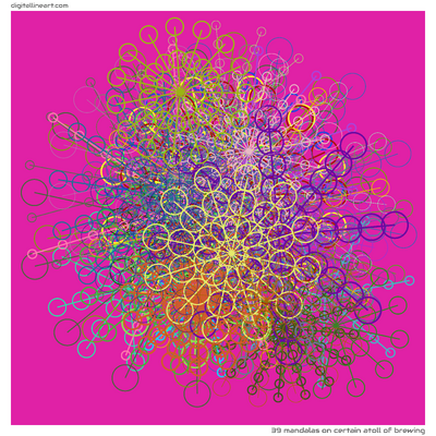 39 Mandalas in Certain Atoll of Brewing
