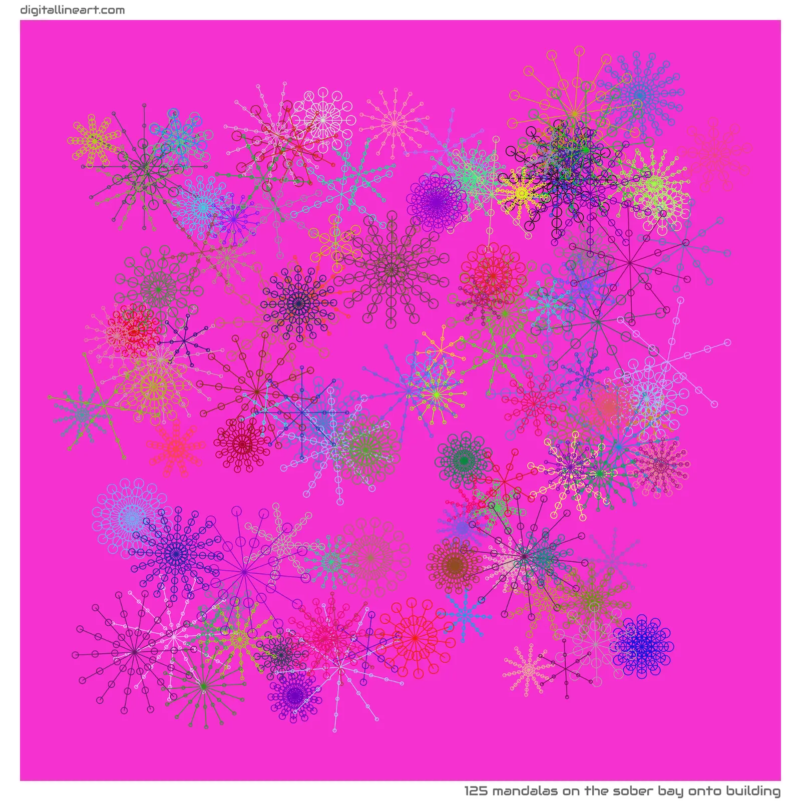 The Sober Bay onto Building — 125 mandalas