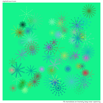 Homely Bog near Opening — 75 mandalas