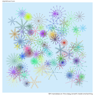 The Wispy Breath Inside Enchanting — 104 mandalas