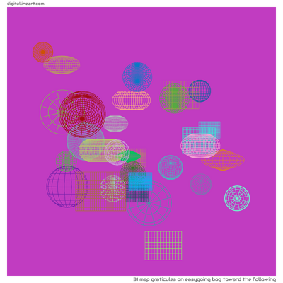 Easygoing Bog toward the Following — 31 map graticules
