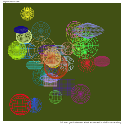 What Wounded Burial into Rending — 35 map graticules