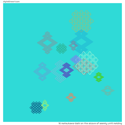 The Alcove of Seemly until Melding — Matsukawa-bishi, 16 elements