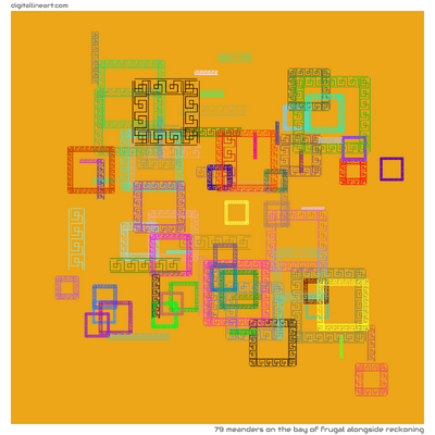 The Bay of Frugal alongside Reckoning — 79 meanders