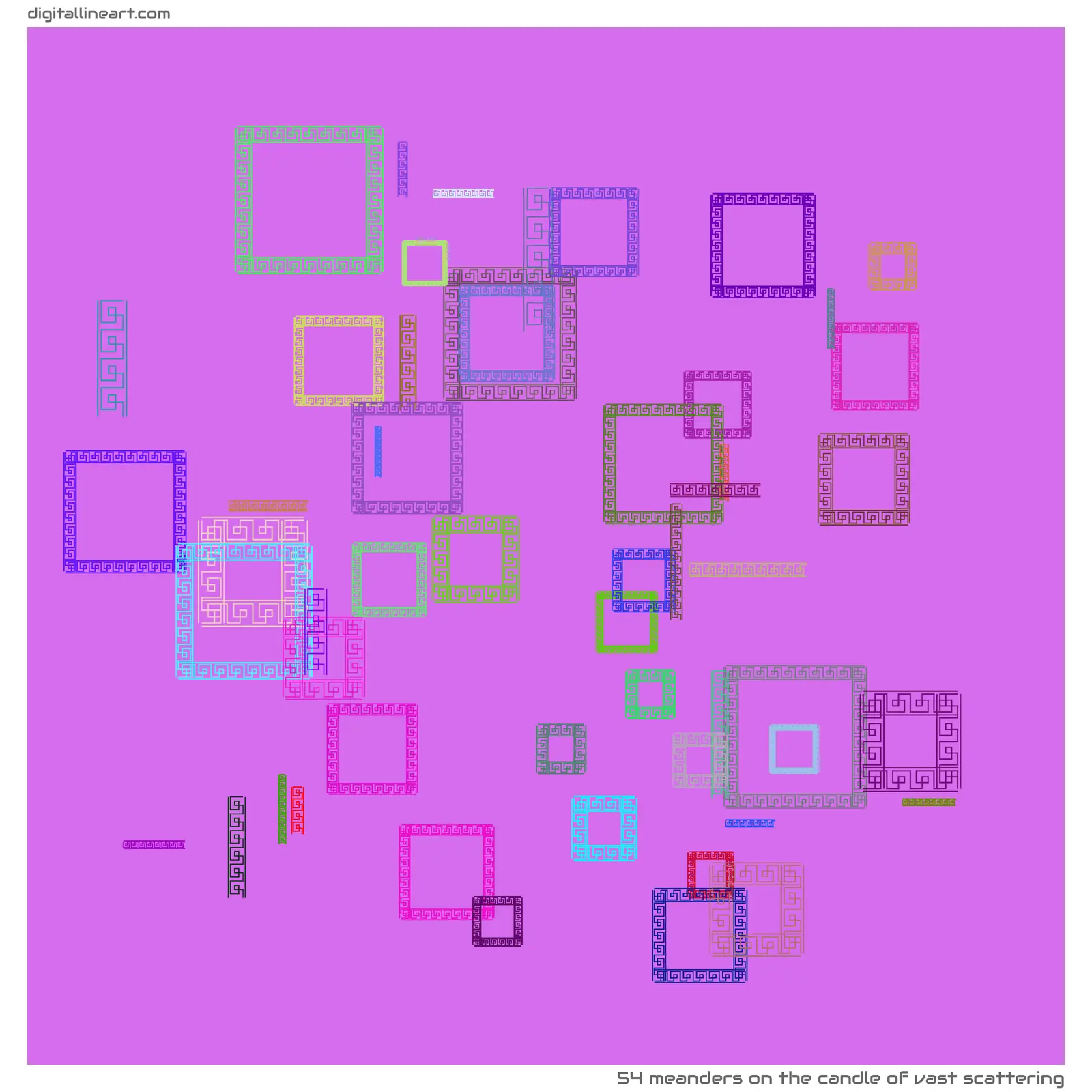 The Candle of Vast Scattering — 54 meanders