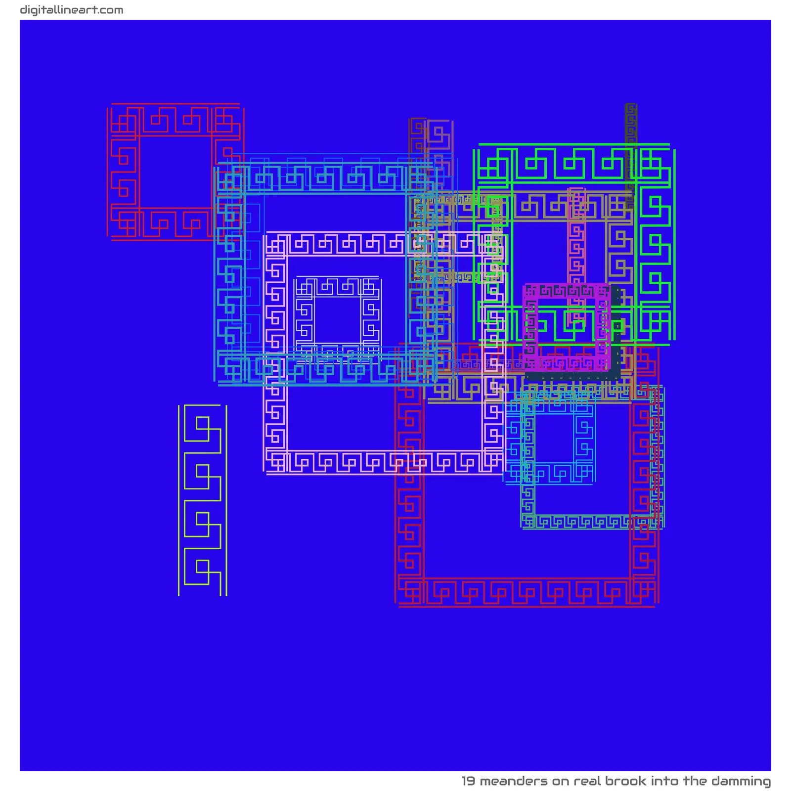Real Brook into the Damming — 19 meanders