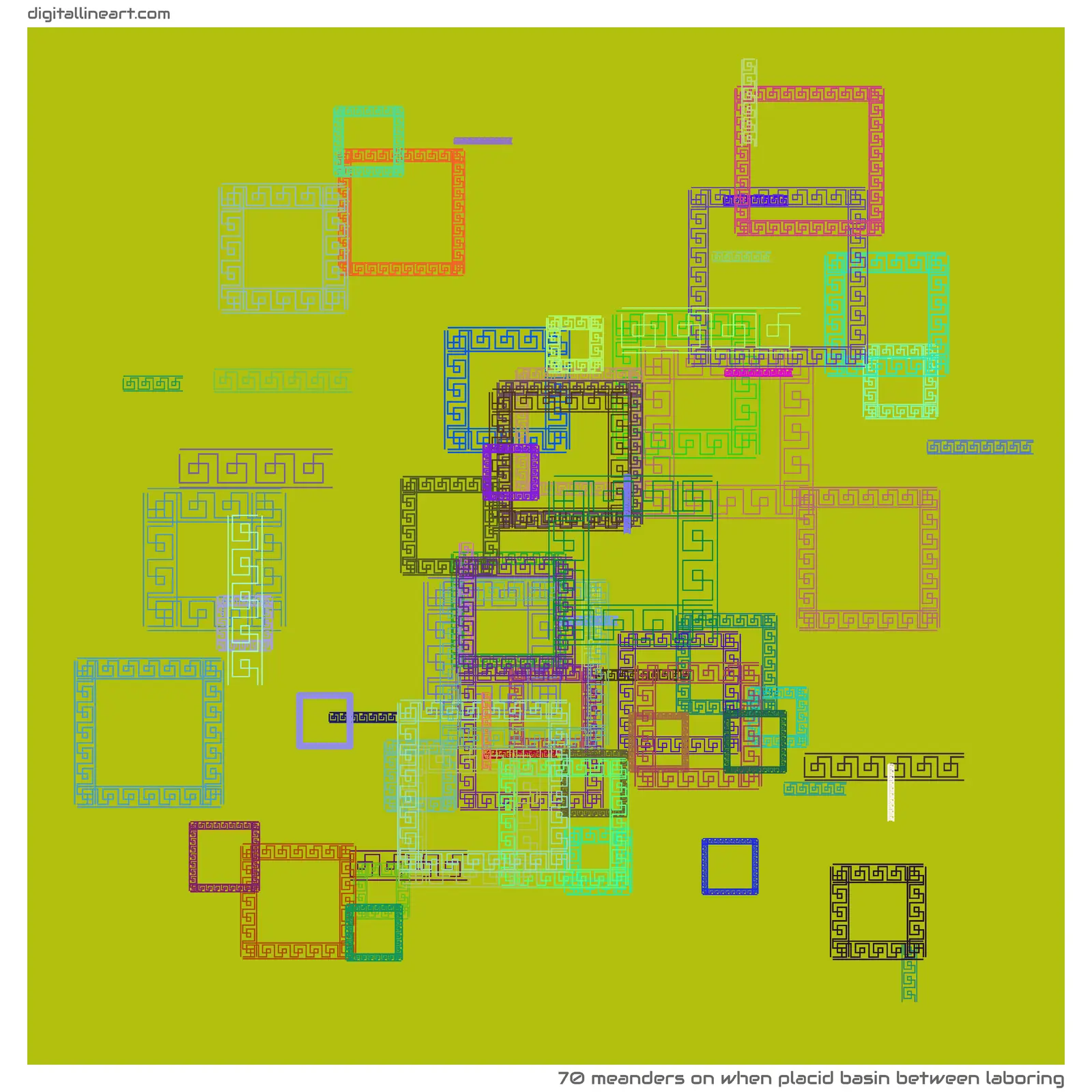 When Placid Basin between Laboring — 70 meanders