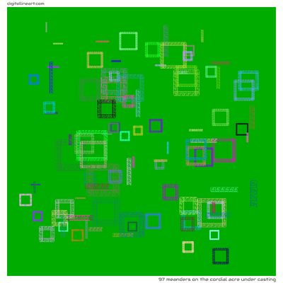 The Cordial Acre under Casting — 97 meanders
