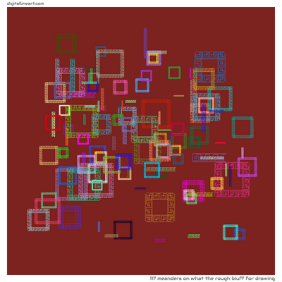What the Rough Bluff for Drawing — 117 meanders