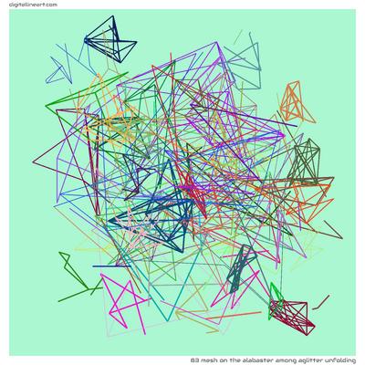 83 Mesh in The Alabaster among Aglitter Unfolding