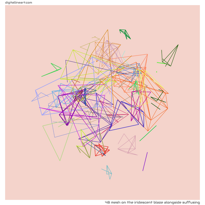 The Iridescent Blaze alongside Suffusing — Mesh, 48 elements