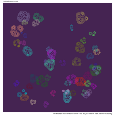 The Abyss from Saturnine Fleeing — 48 metaball contours