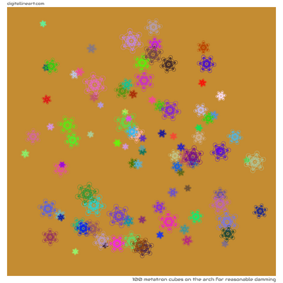 The Arch for Reasonable Damming — 100 Metatron cubes