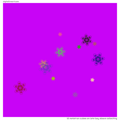Late Bay above Collecting — 12 Metatron cubes
