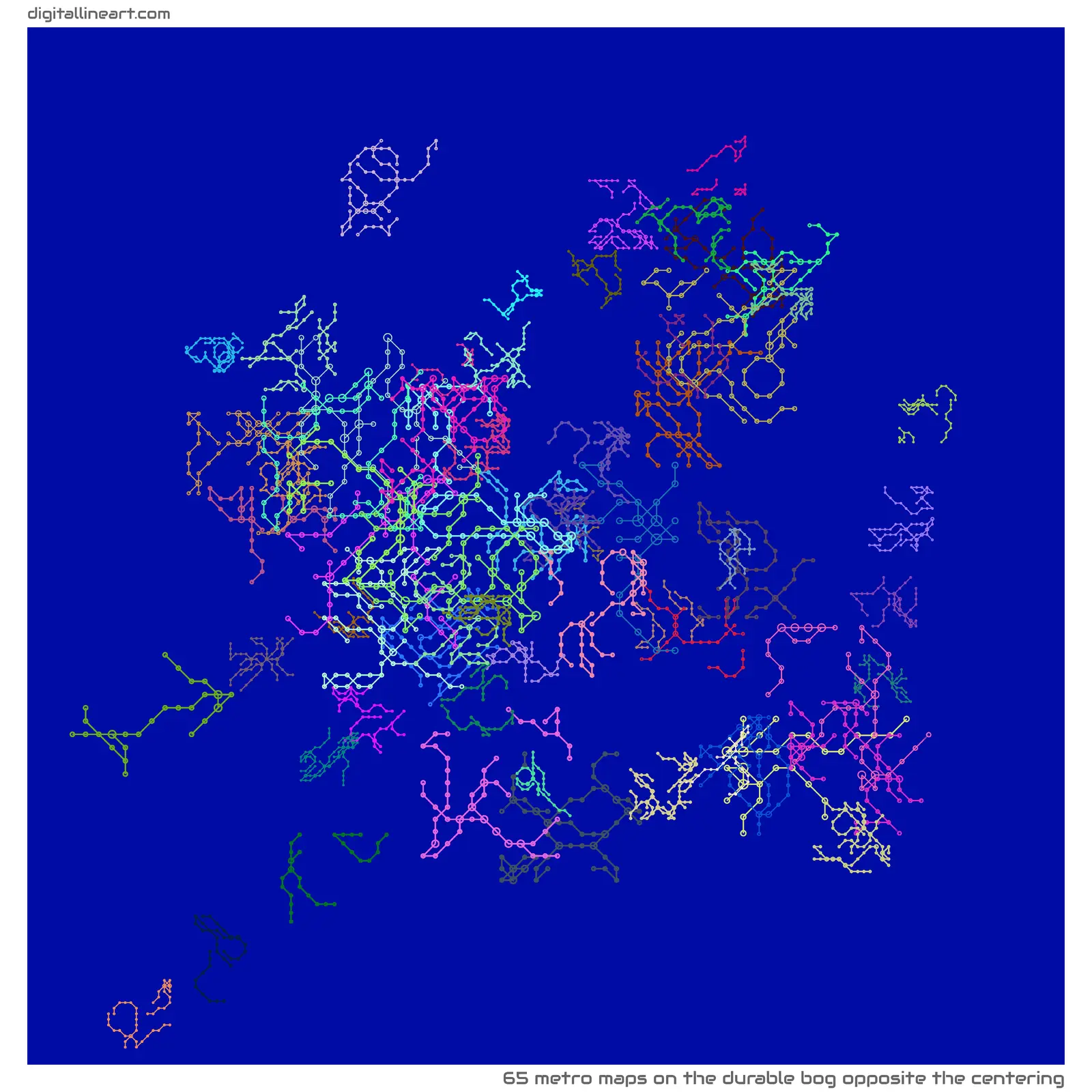 The Durable Bog opposite the Centering — 65 metro maps