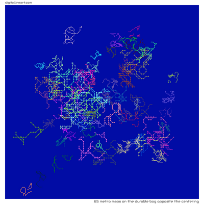 The Durable Bog opposite the Centering — 65 metro maps