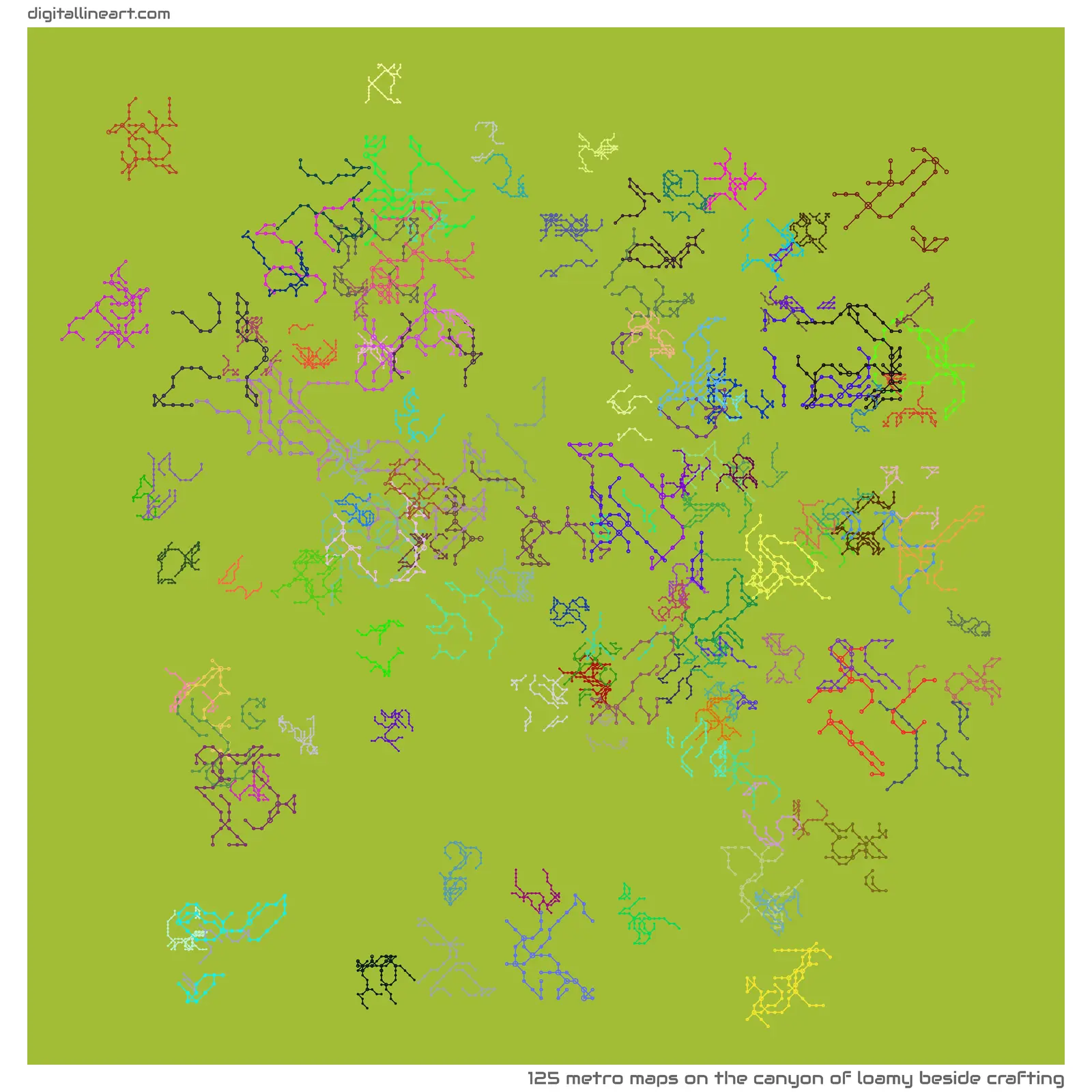 The Canyon of Loamy beside Crafting — 125 metro maps