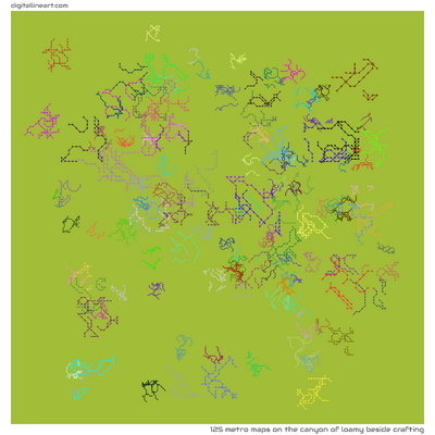 The Canyon of Loamy beside Crafting — 125 metro maps