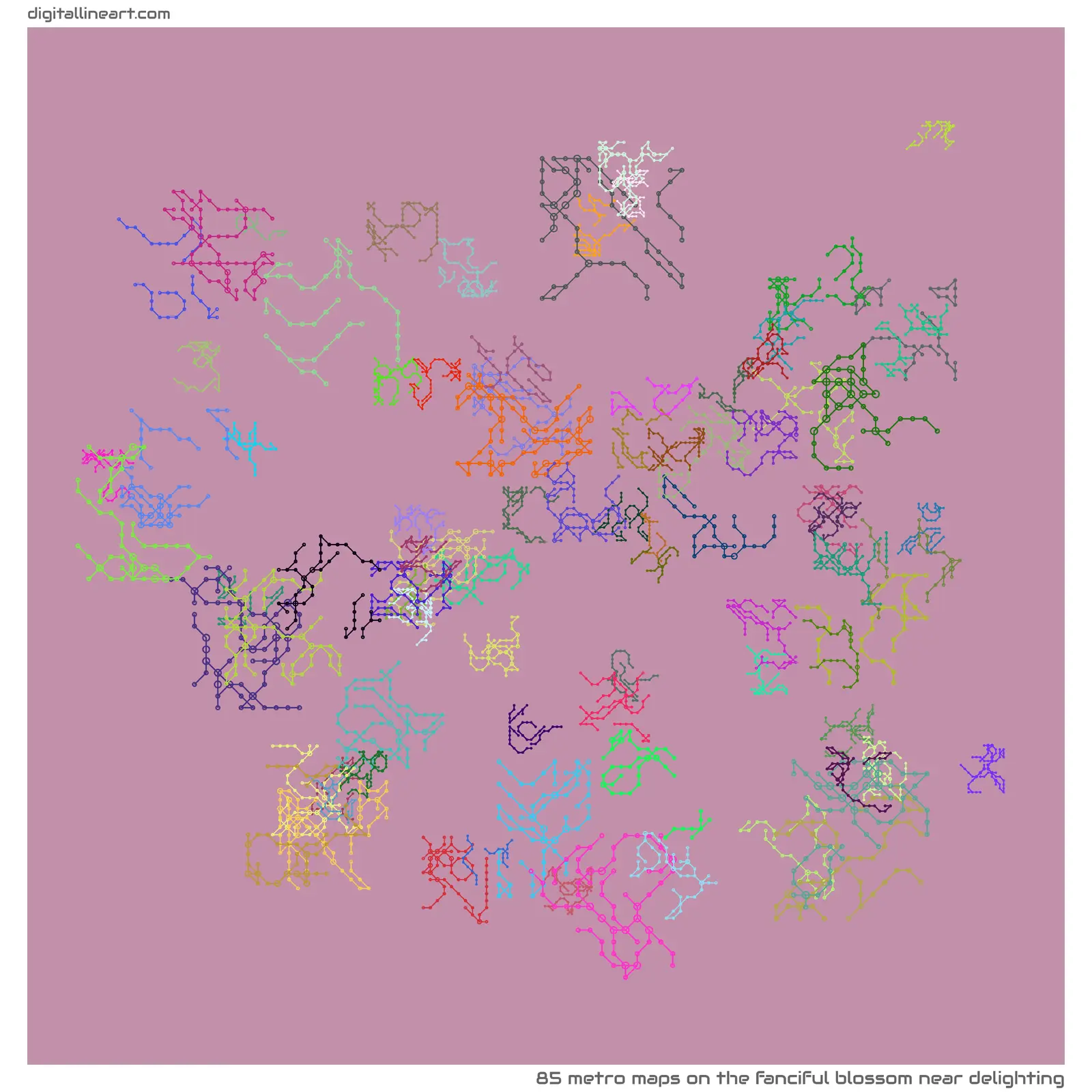The Fanciful Blossom near Delighting — 85 metro maps