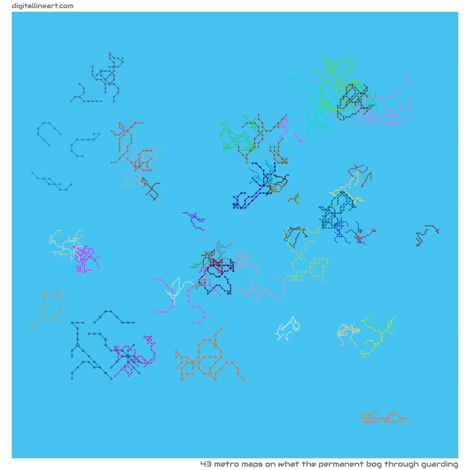 What the Permanent Bog through Guarding — 43 metro maps