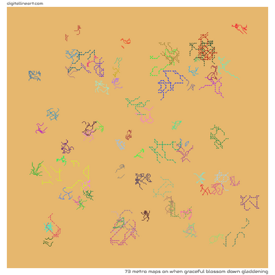 When Graceful Blossom down Gladdening — 73 metro maps