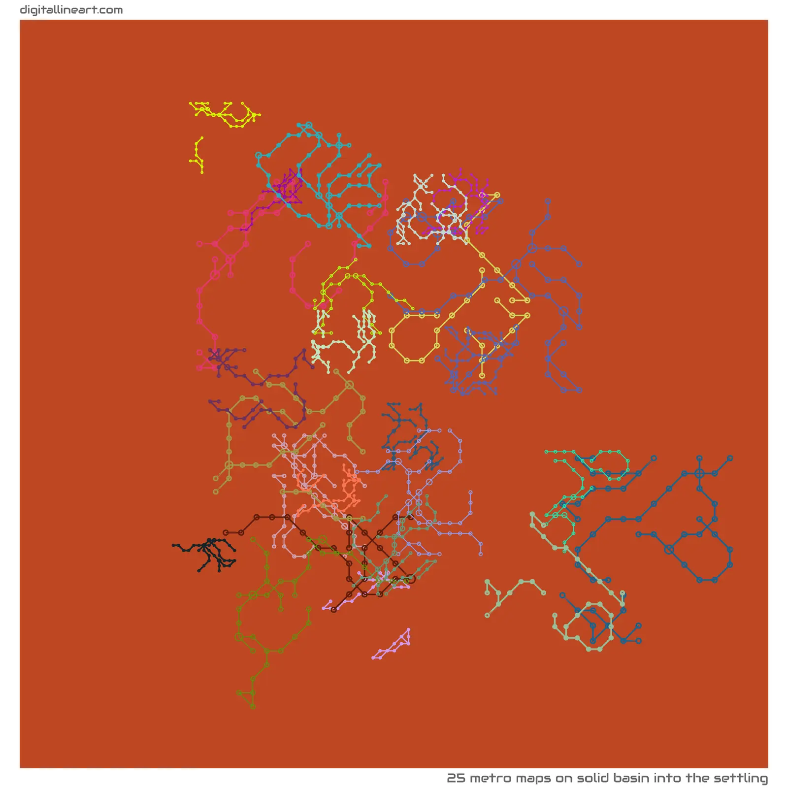 Solid Basin into the Settling — 25 metro maps