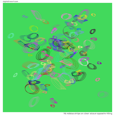 Clear Alcove opposite Tilling — 116 Möbius strips