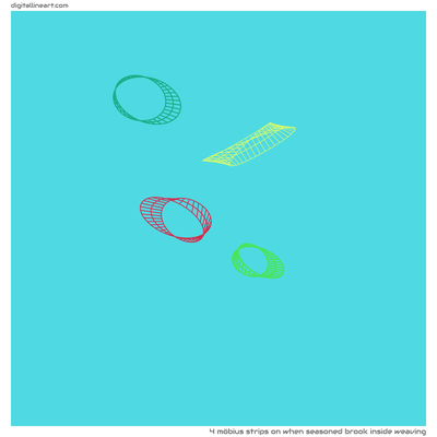 When Seasoned Brook Inside Weaving — 4 Möbius strips