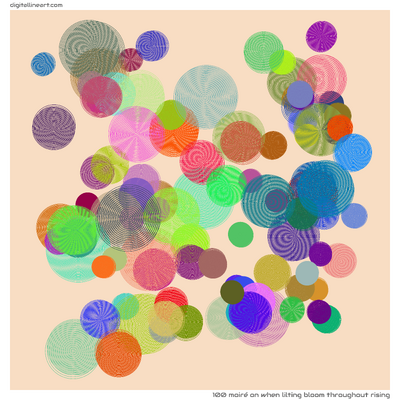 When Lilting Bloom throughout Rising — Moiré, 100 elements