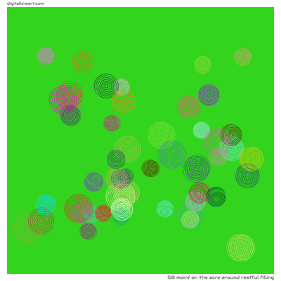 The Acre Around Restful Filling — Moiré, 50 elements