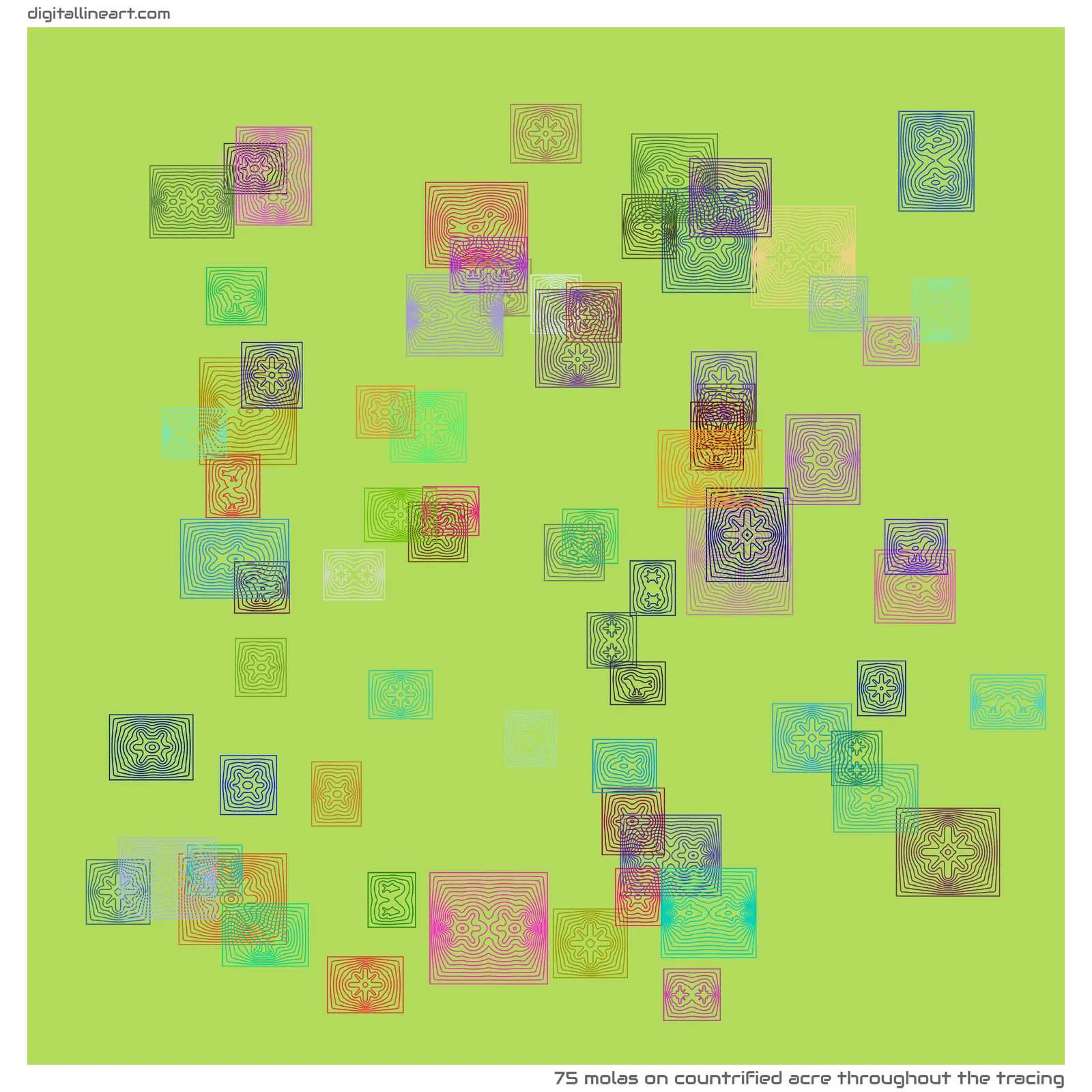 Countrified Acre throughout the Tracing — 75 molas