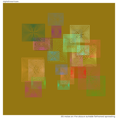 The Alcove outside Fathomed Spreading — 25 molas