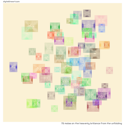 The Heavenly Brilliance from the Unfolding — 75 molas
