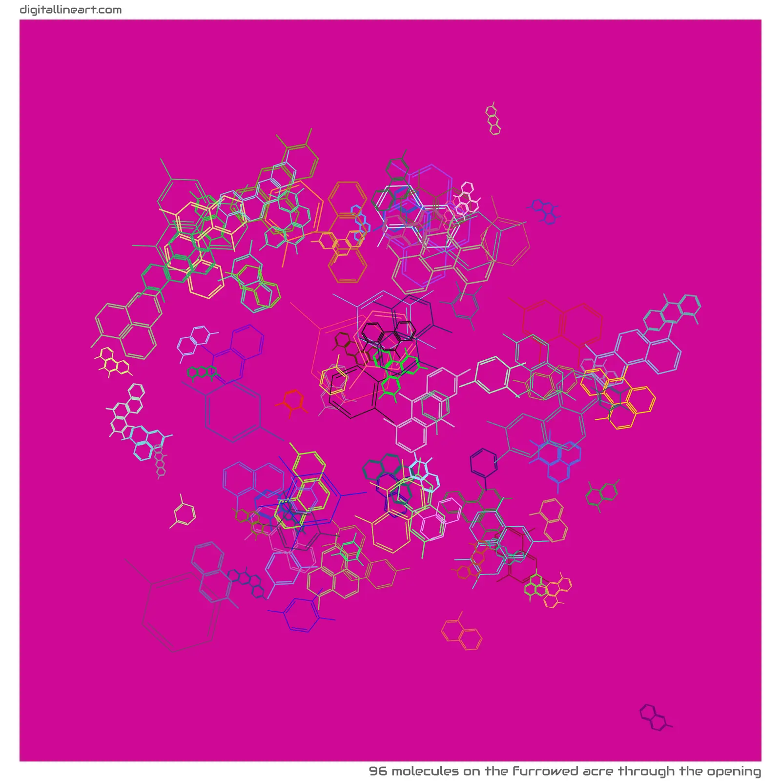 The Furrowed Acre through the Opening — 96 molecules