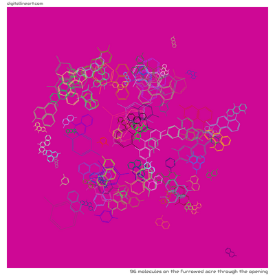 The Furrowed Acre through the Opening — 96 molecules