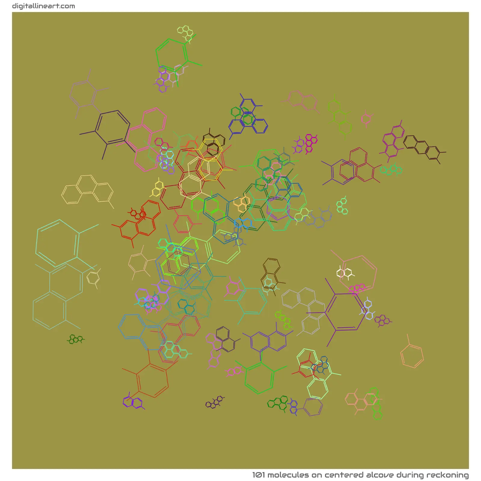 Centered Alcove During Reckoning — 101 molecules