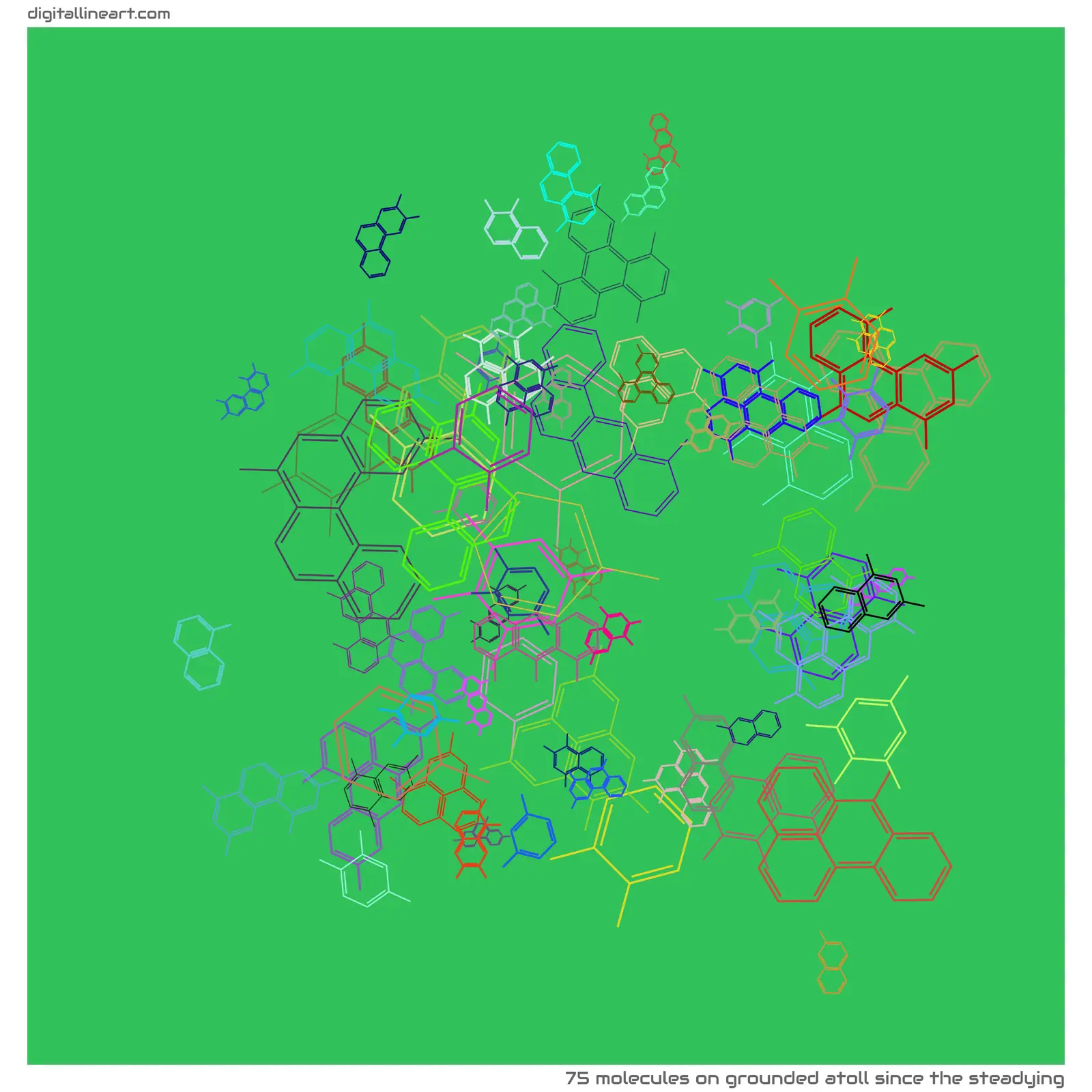 Grounded Atoll Since the Steadying — 75 molecules