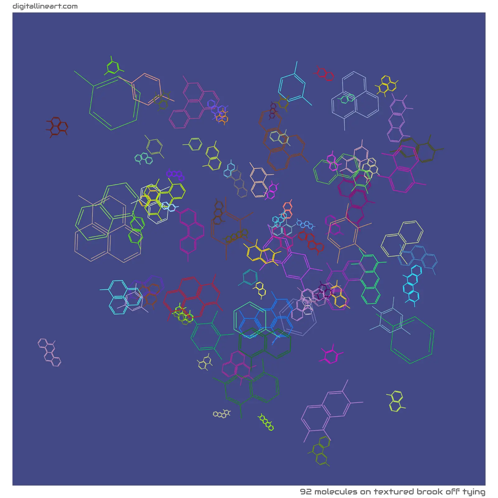 Textured Brook off Tying — 92 molecules