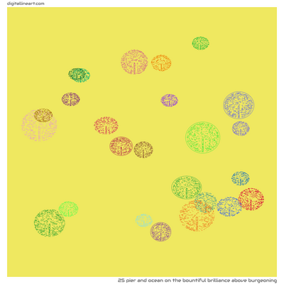The Bountiful Brilliance above Burgeoning — Pier and Ocean, 25 elements