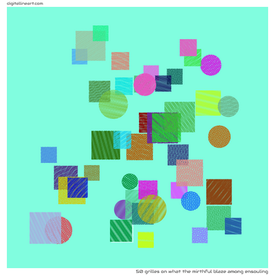 What the Mirthful Blaze among Ensouling — 50 grilles