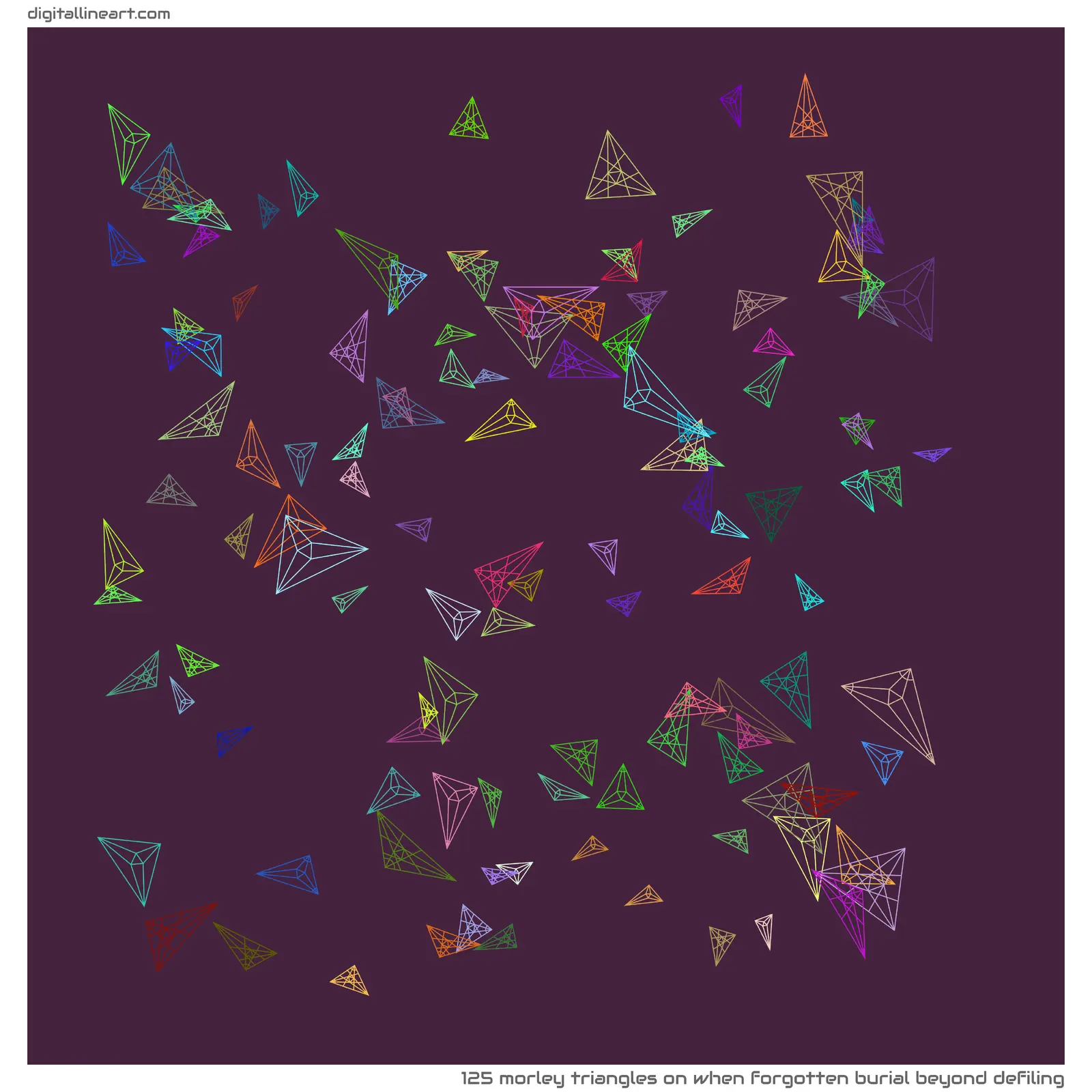 When Forgotten Burial beyond Defiling — 125 morley triangles