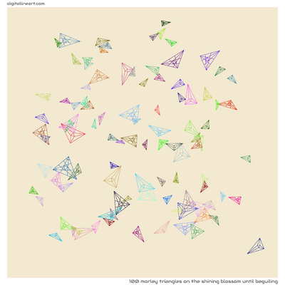 The Shining Blossom until Beguiling — 100 morley triangles