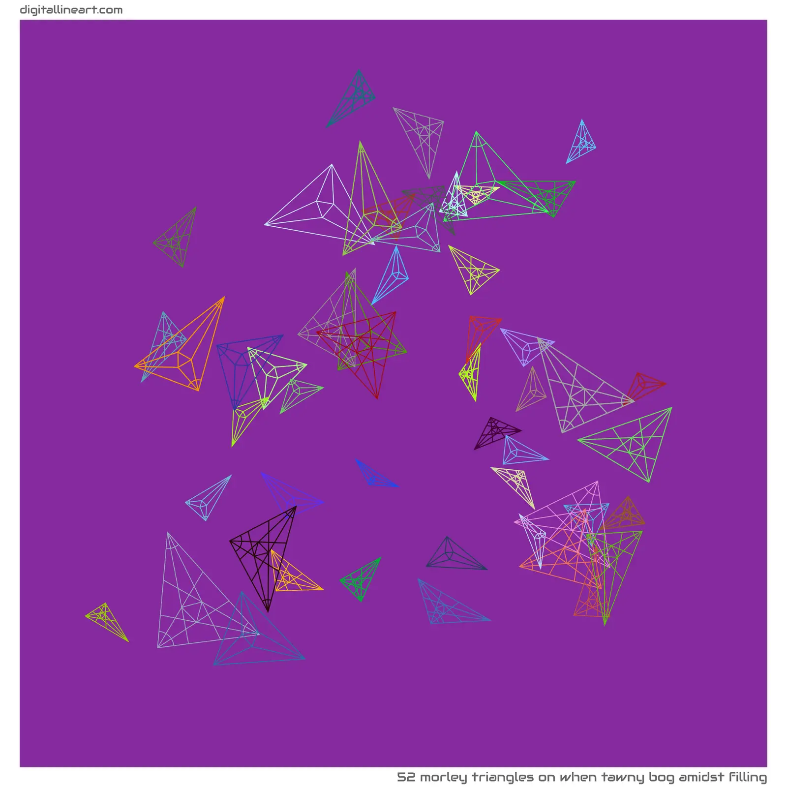 When Tawny Bog amidst Filling — 52 morley triangles