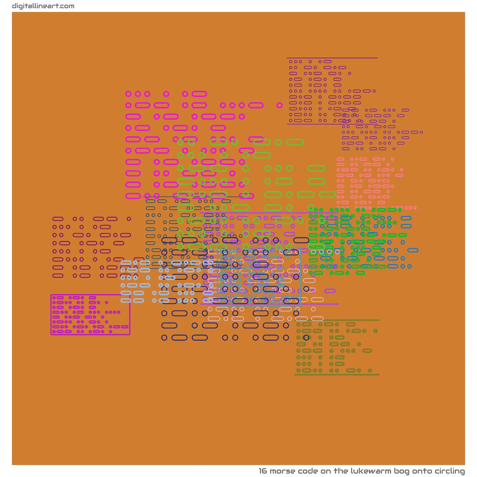 The Lukewarm Bog onto Circling — Morse Code, 16 elements