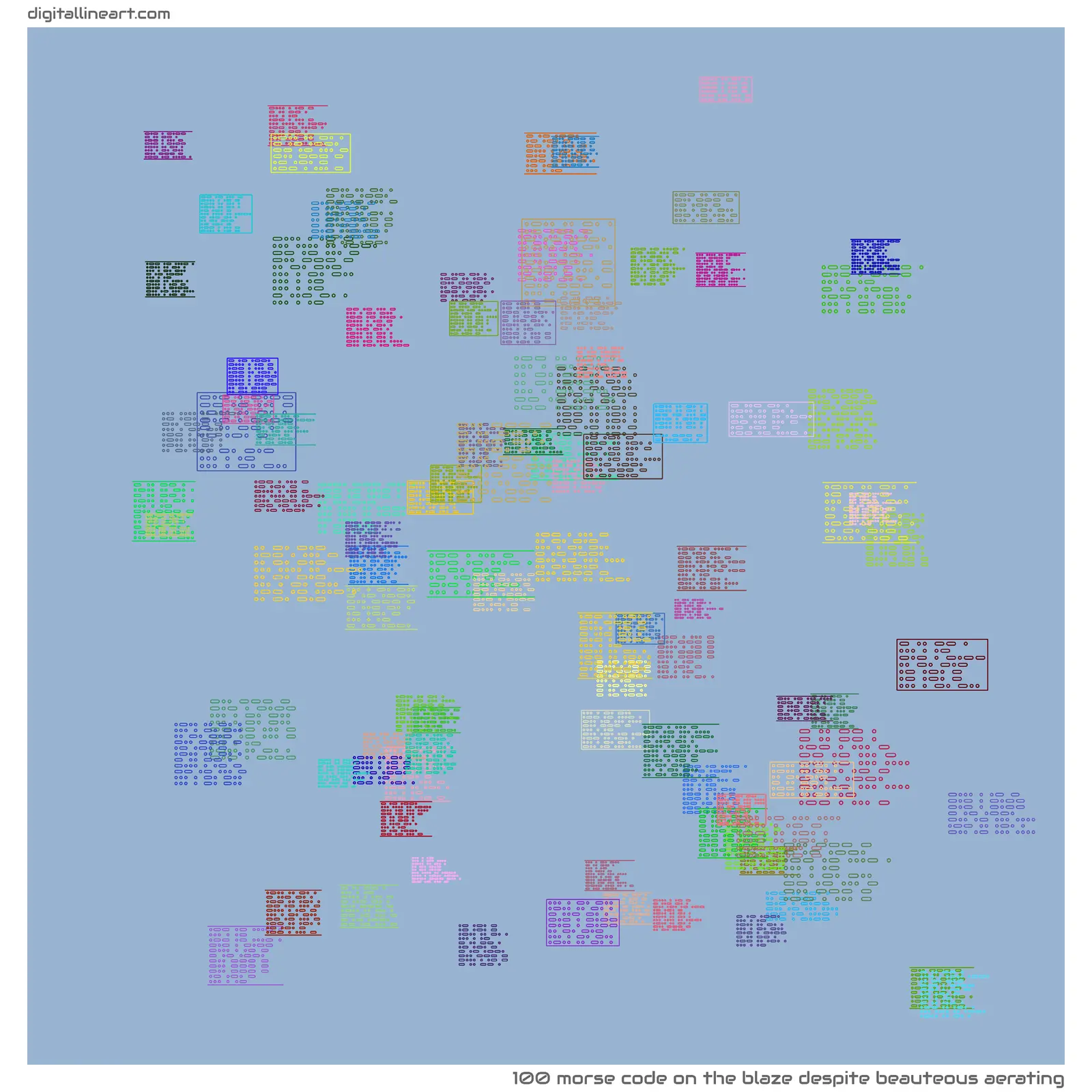 The Blaze despite Beauteous Aerating — Morse Code, 100 elements