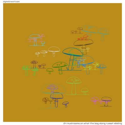 What the Bog along Russet Abiding — 24 mushrooms