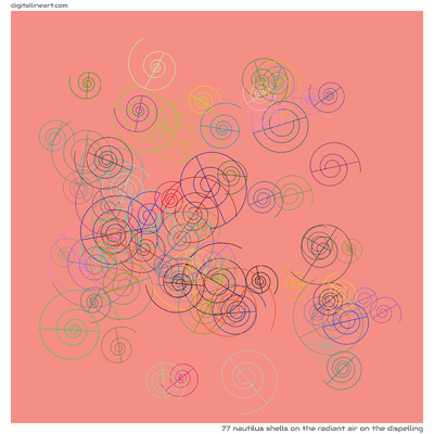 The Radiant Air on the Dispelling — 77 nautilus shells